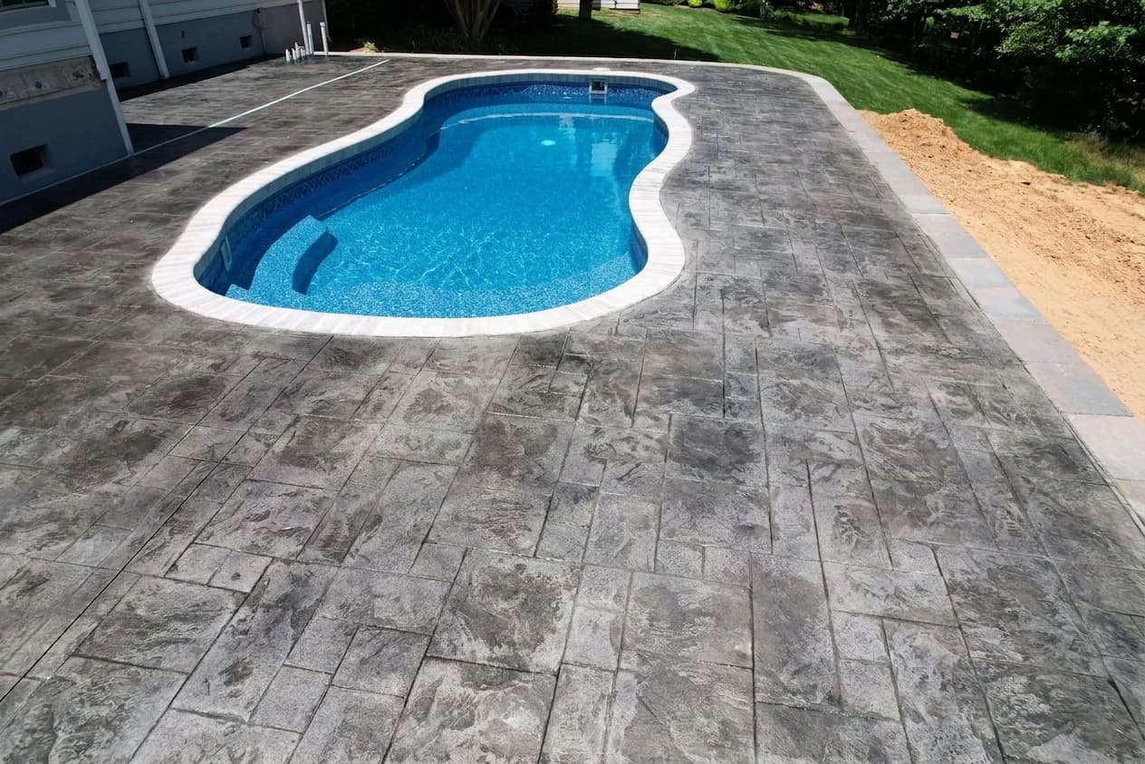 Decorative concrete work by NK Construction in Gaston County, NC